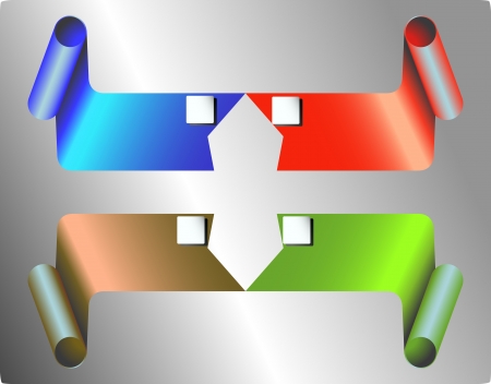 Ribbon infographicの写真素材