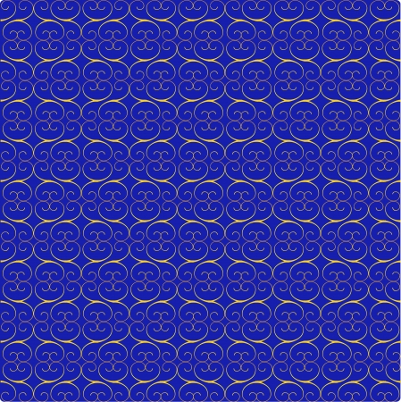 pattern with vignettes and arrows on a blue backgroundのイラスト素材