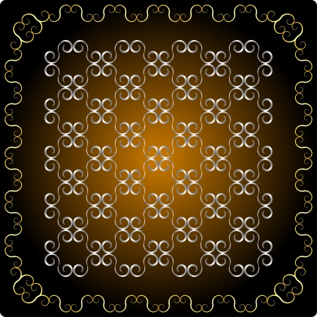 ethnic seamless pattern on a dark brown backgroundのイラスト素材