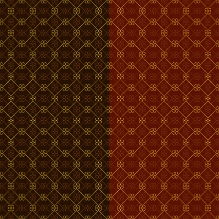 consisting of different figures of red brown colorのイラスト素材