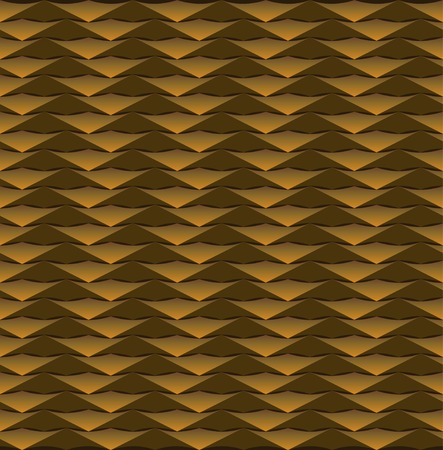 pattern consisting of different figures on a brown backgroundのイラスト素材