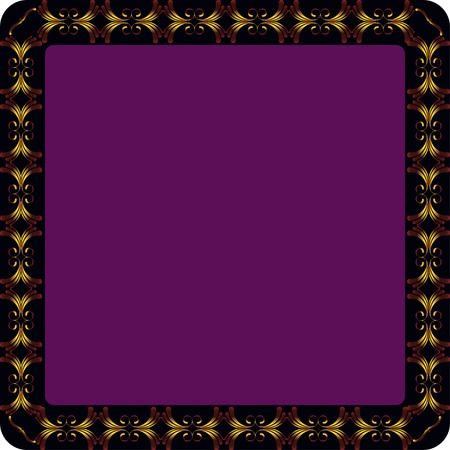 Frame for page and web decoration on black abstract backgroundのイラスト素材