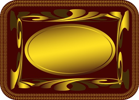 illustration darkly red background with label for your textのイラスト素材