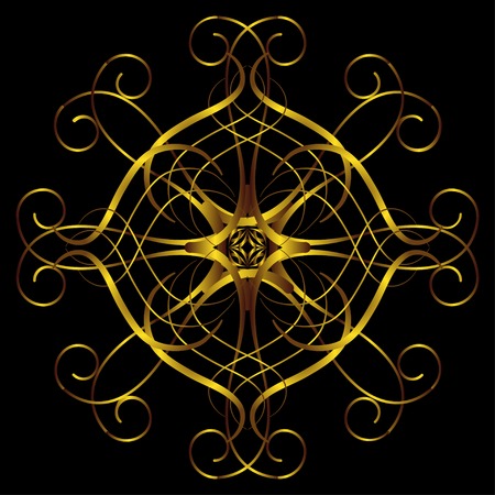 element for design and decorate on black backgroundのイラスト素材