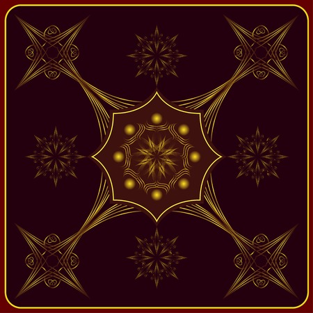 element for design and decorate on darkly red backgroundのイラスト素材