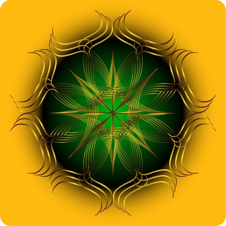 Element for design and decorate on yellow backgroundのイラスト素材