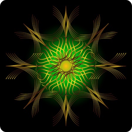 Element for design and decorate on black backgroundのイラスト素材