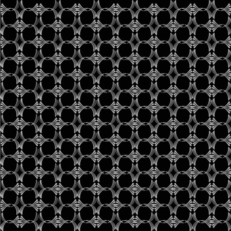 Pattern from different figures on black backgroundのイラスト素材