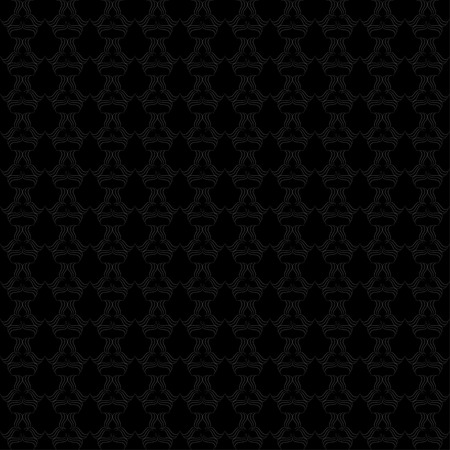 Vintage pattern from different figures on black backgroundのイラスト素材