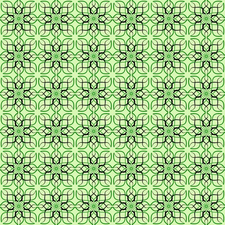 Pattern from different figures on light green のイラスト素材