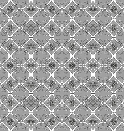 Pattern from different figures on grey backgroundのイラスト素材