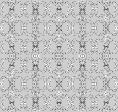 Pattern from different figures on grey backgroundのイラスト素材