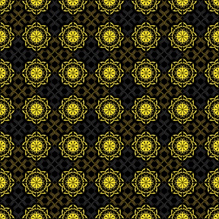 Vintage seamless pattern のイラスト素材