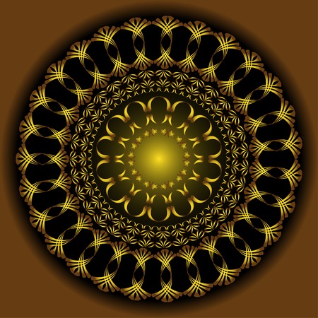 abstract gold figureのイラスト素材
