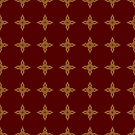 Vintage seamless patternのイラスト素材