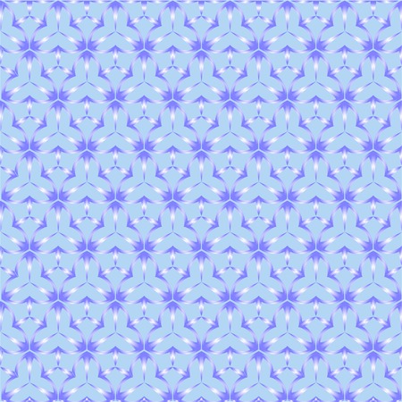 white blue pattern from different figures on a blue backgroundのイラスト素材