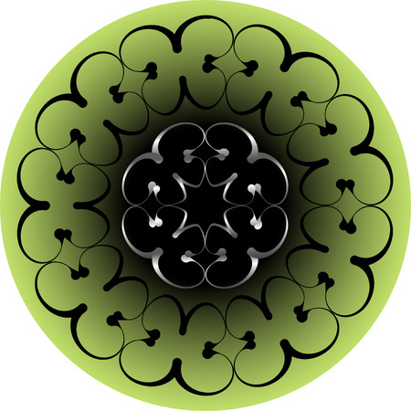 Abstract figure Art Deco Monogram and Emblem Elements.のイラスト素材