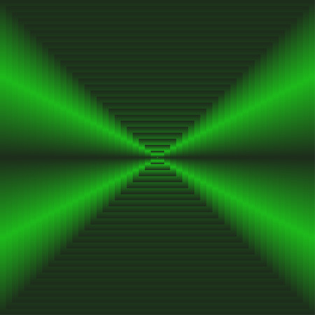 Futuristic background of a variety of green black squaresのイラスト素材