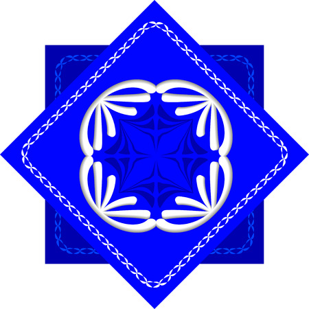 Abstract figure Art Deco Monogram and Emblem Elements.のイラスト素材