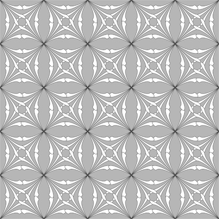 Seamless pattern of abstract shapes on gray backgroundのイラスト素材