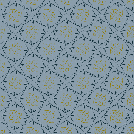 seamless pattern of arrows drawn from abstract figuresのイラスト素材