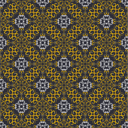 Vintage seamless pattern of abstract shapes . Pattern for wallpaper design.のイラスト素材