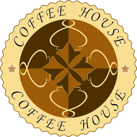 Coffee label for the restaurants of bars of cafeのイラスト素材