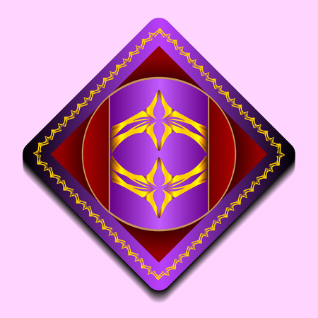 Elegant monogram designs template. Abstract figure Art Deco Monogramのイラスト素材