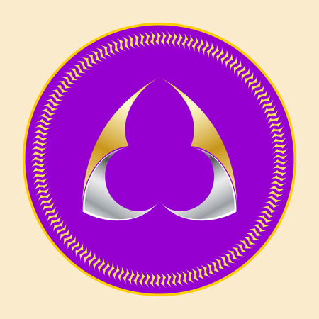 Abstract figure Art Deco Monogram and Emblem Elements.のイラスト素材