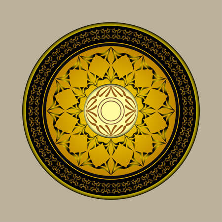 Abstract figure Art Deco Monogram and Emblem Elements.のイラスト素材