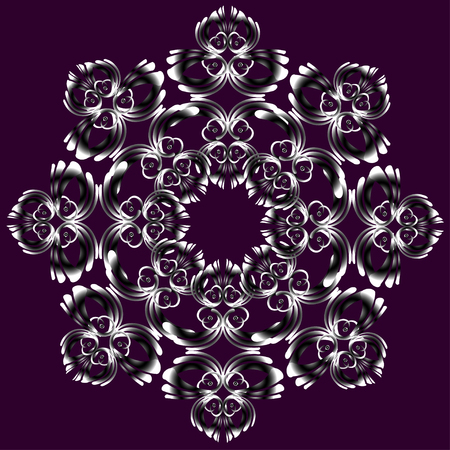 Floral design decorative element. Art Deco Template designのイラスト素材