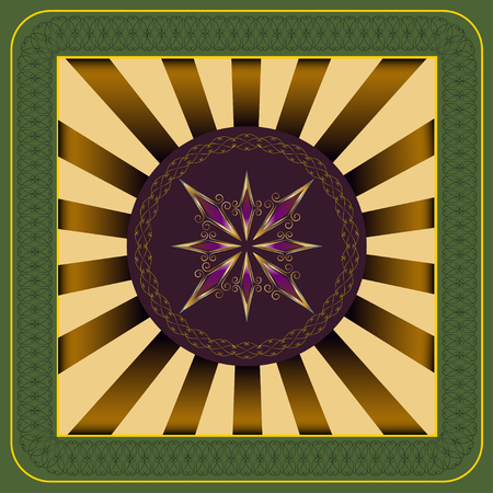 Luxury background with vintage golden ornament for various design artworkのイラスト素材