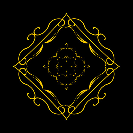 Art deco monogram and logo design element.のイラスト素材
