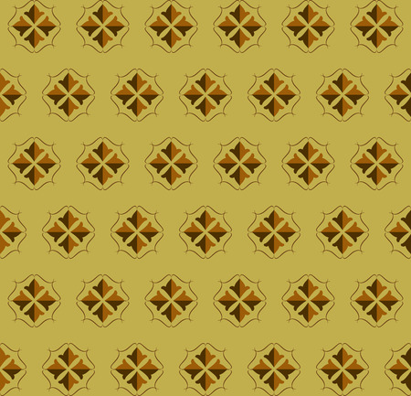 The pattern with decorative ornament in vintage styleのイラスト素材
