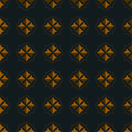 The pattern with decorative ornament in vintage styleのイラスト素材