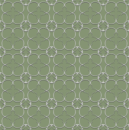 The pattern with decorative ornament in vintage styleのイラスト素材