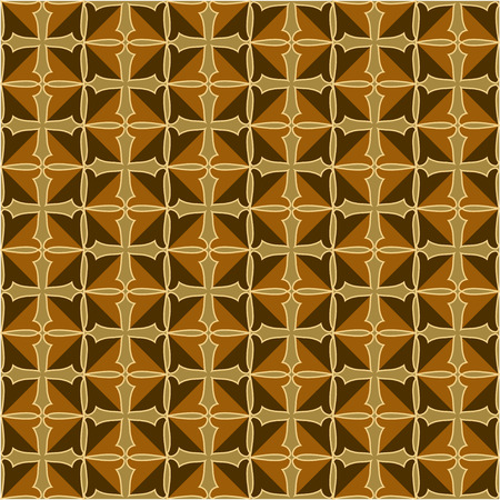 Pattern with crosses and decorative ornament in vintage styleのイラスト素材