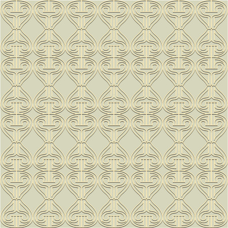 The pattern with decorative ornament in vintage styleのイラスト素材