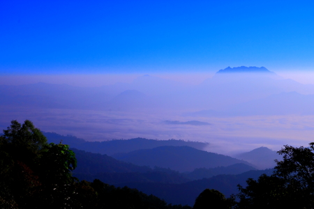 Beautiful sky in the morningの写真素材