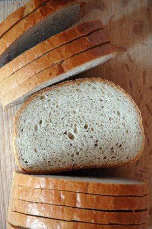sliced loaf of bread