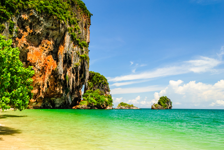 Beautiful Pranang Beach At Krabi, Thailandの写真素材