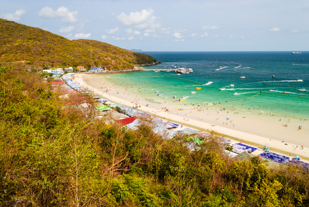 Koh Larn Island Tropical Beach in Pattaya City, Chonburi Thailandの写真素材
