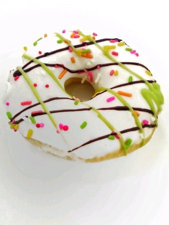 Donuts on a white backgroundの素材