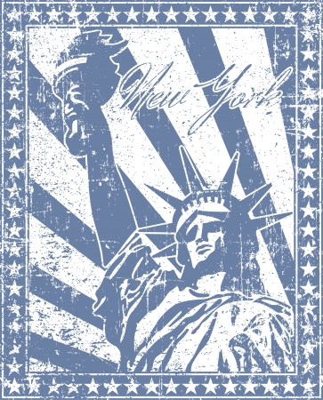 The image American stampのイラスト素材