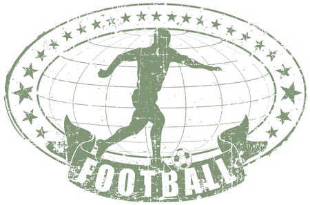 Vector image Football stampのイラスト素材