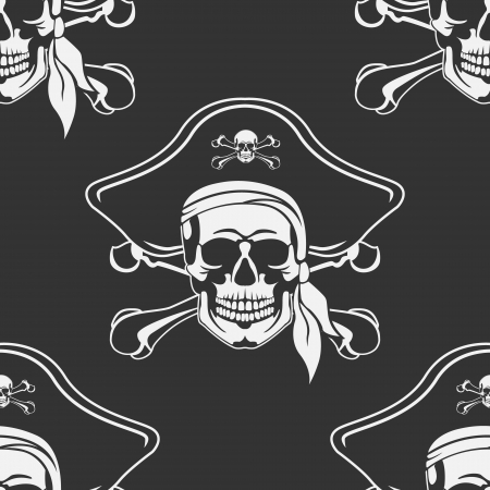 The vector image of Seamless Cheerful Roger s emblemのイラスト素材