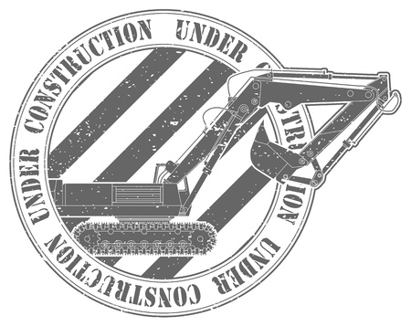The image Stamp under constructionのイラスト素材