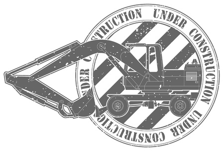 The image Stamp under constructionのイラスト素材