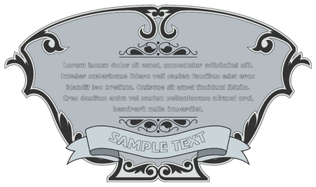 The image Framework with a pattern in style the Vintageのイラスト素材