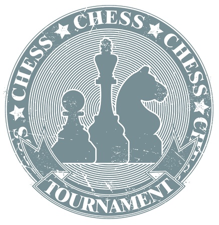 The vector image Chess tournament stampのイラスト素材
